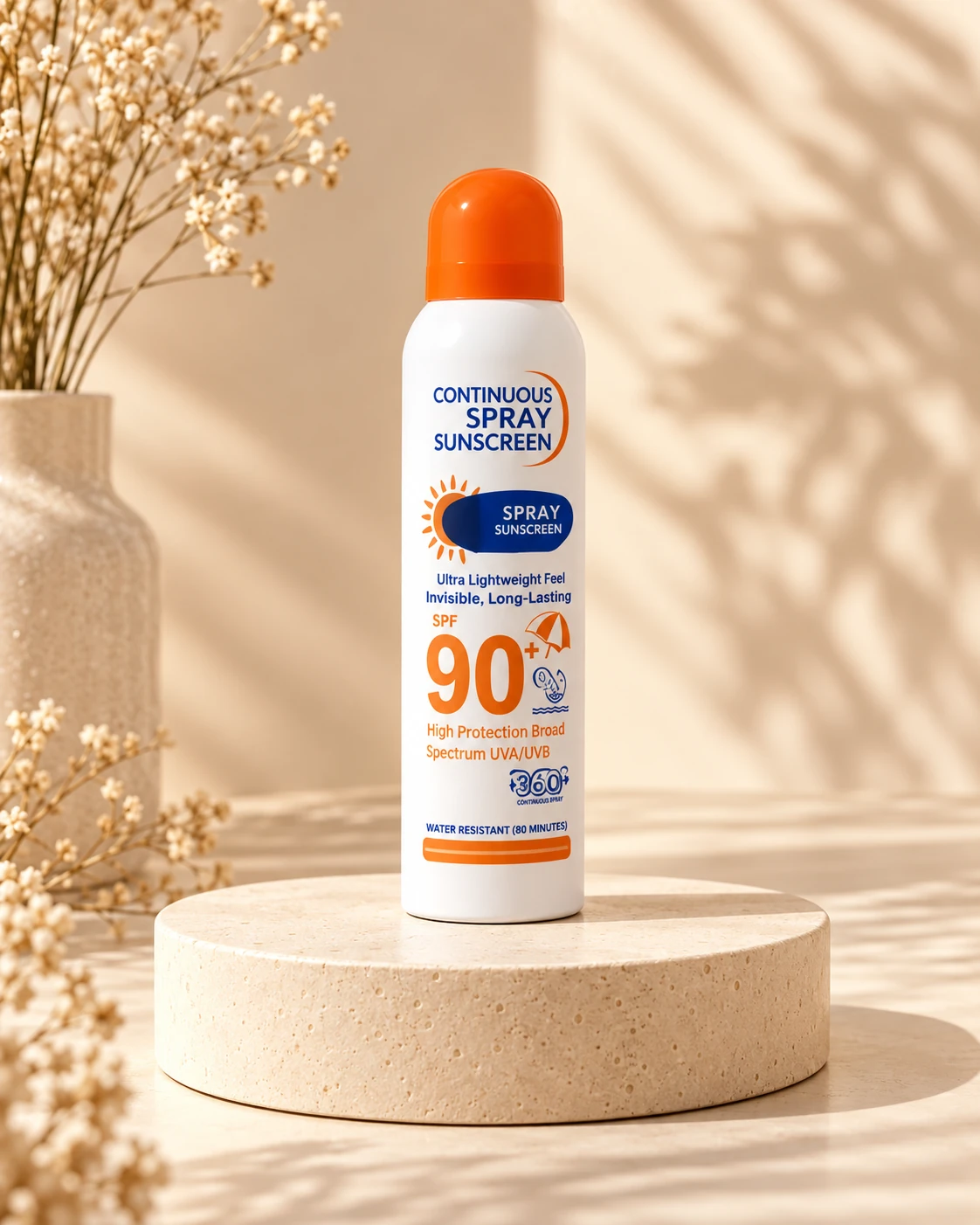 اسپری ضدآفتاب بیرنگ وکالی مدل SPF70 مناسب انواع پوست، حجم 230 میلیلیتر