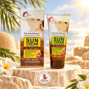 کرم ضد آفتاب بدون رنگ وکالی SPF 70 مدل Kp125 مناسب برای انواع پوست